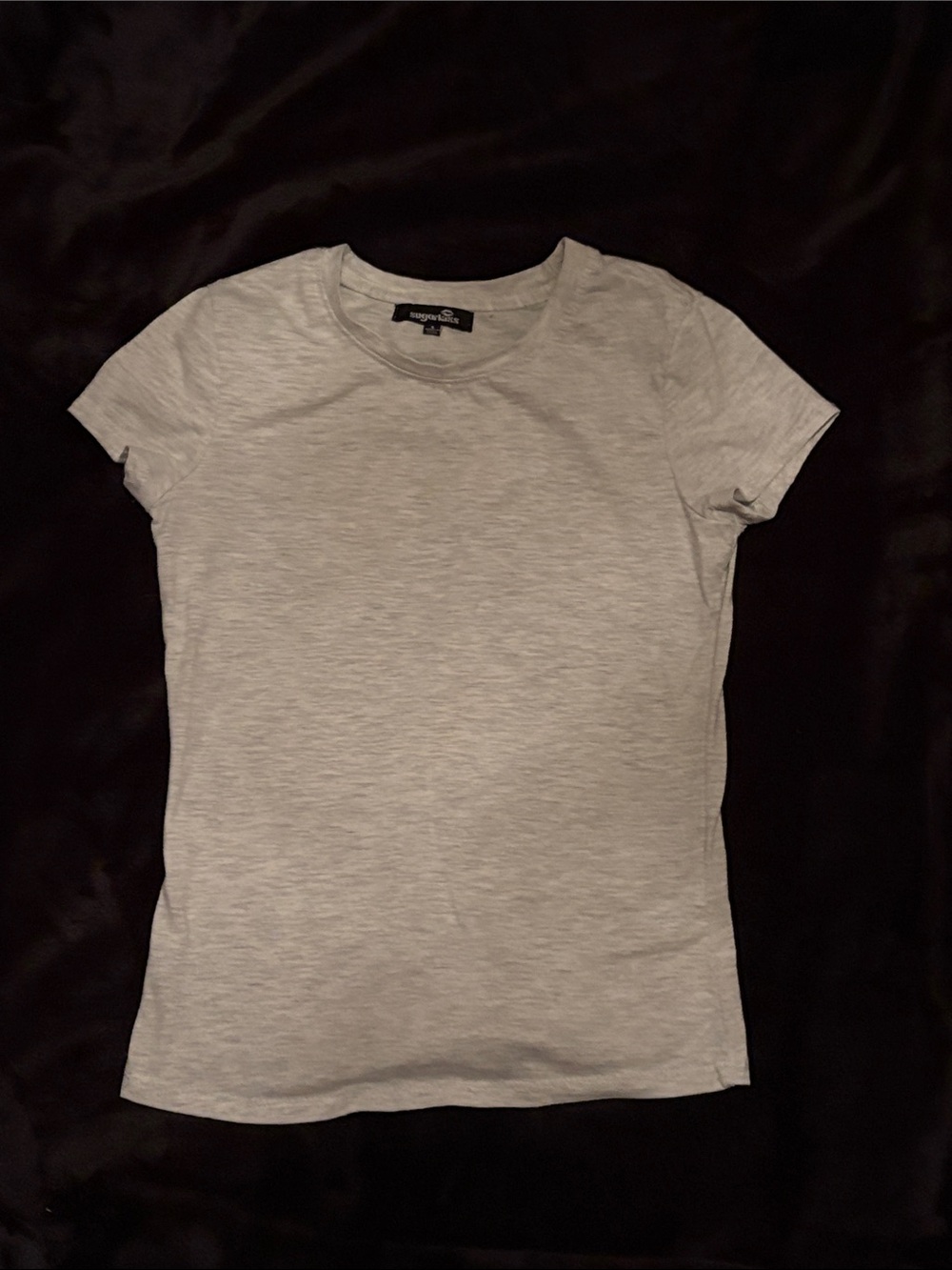 SugarKiss Gray Short Sleeve Crewneck